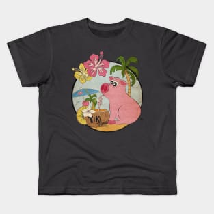 Tiki Time Oink Kids T-Shirt